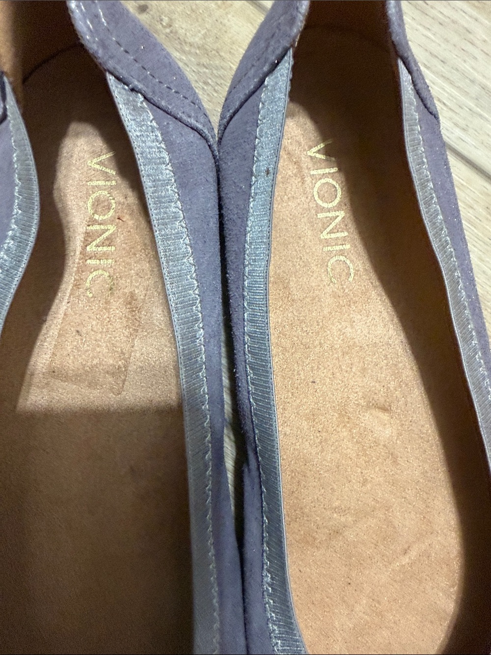 Vionic Caroll lavender Leather Suede Ballet Flats Women's Size 8.5 - Picture 6 of 6